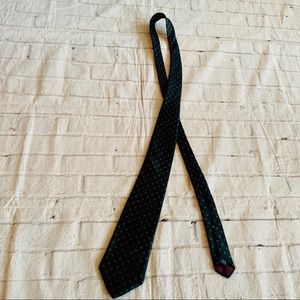 Michael Reed Collection Black and Red Print Tie